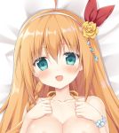  areola breast_hold korie_riko pecorine princess_connect princess_connect!_re:dive 