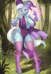  breasts clothing equid female friendship_is_magic hi_res horn lonelycross magic_user mammal my_little_pony navel solo trixie_(mlp) unicorn witch 