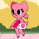  1:1 clothing domestic_pig dress female gaturo hi_res mammal mina_(gaturo) pink_body pink_skin solo suid suina sus_(pig) 