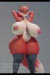  2020 2:3 3d_(artwork) 3d_animation 5_fingers animated anthro areola big_breasts big_butt big_tail blue_eyes breasts butt canid canine clothing digital_media_(artwork) erect_nipples female fingers fox fur hair huge_breasts huge_butt hyper hyper_breasts iii_oridas_iii legwear mammal nipples short_playtime slightly_chubby thick_thighs wide_hips 