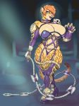  anthro big_breasts breasts cleavage clothed clothing cosplat felid female hair hair_over_eye hi_res ivy_valentine jaguar lingerie looking_at_viewer mammal navel one_eye_obstructed pantherine solo soul_calibur sxfpantera thick_thighs video_games whip 