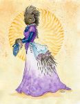  2020 5_fingers anthro clothed clothing dhstein dress female fingers hi_res mammal porcupine rodent solo traditional_media_(artwork) 