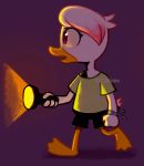  anatid anseriform avian bird clothing disney duck ducktales ducktales_(2017) flashlight lena_(ducktales) verdetempera 