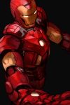  1boy hankuri iron_man marvel power_armor simple_background solo superhero upper_body 
