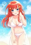  5-toubun_no_hanayome bikini nakano_itsuki open_shirt see_through swimsuits user_ugvg3734 
