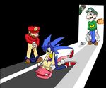  amy_rose chocolate_rain crossover mario solid_snake sonic_team sonic_the_hedgehog tay_zonday weegee 