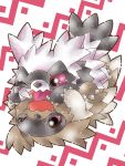  2020 3:4 4byedfjwhxkcvtj black_body black_fur blush brown_body brown_fur cuddling duo feral fur galarian_zigzagoon hug nintendo one_eye_closed pok&eacute;mon pok&eacute;mon_(species) regional_variant tongue tongue_out video_games white_body white_fur wink zigzagoon zigzagoon_day 