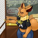  1:1 2020 anthro anthrofied big_breasts big_butt breasts butt clothed clothing eevee female lime09 nintendo pok&eacute;mon pok&eacute;mon_(species) solo video_games 