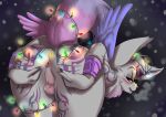  2017 5_fingers :d absurd_res alternate_version_at_source anthro anus ass_up backsack balls bent_over big_ears biped blush breath brown_nose butt canid canine christmas christmas_lights colored_nails detailed_background digital_media_(artwork) eyebrows eyelashes feathered_wings feathers fennec fingernails fingers fox fur genitals girly glistening grey_body grey_fur grey_hair hair half-closed_eyes hand_on_butt hi_res holidays humanoid_hands legs_together lemur2003_(artist) light long_fingernails looking_aside looking_back male mammal markings multicolored_body multicolored_fur multicolored_tail nails narrowed_eyes naughty_face neck_tuft night night_sky nude open_mouth outside pawpads perineum pink_body pink_feathers pink_fur pink_markings pink_nails pink_pawpads pink_tail pink_tongue pink_wings portrait presenting purple_body purple_eyes purple_feathers purple_fur purple_markings purple_tail purple_wings raised_eyebrows raised_tail rear_view sharp_fingernails sharp_nails short_hair small_wings smile snow snowing solo spread_anus spread_butt spreading standing three-quarter_portrait tongue tuft twinky wings wristband 