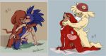  anal balls bark_the_polar_bear genitals kissing knuckles_the_echidna male male/male penis sonic_the_fighters sonic_the_hedgehog sonic_the_hedgehog_(series) velvetdelusion 