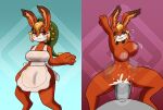 anthro bodily_fluids bouncing_breasts breasts cum cum_inside diamond_grenadier duo faceless_character faceless_male female from_front_position genital_fluids hi_res humanoid lagomorph leporid male male/female mammal myris_(odin_sphere) odin_sphere penetration pooka rabbit size_difference vaginal vaginal_penetration