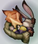  2017 anthro anthro_on_anthro brown_body brown_fur canid canine cheek_tuft clothed clothing color_edit colored dipstick_ears disney duo edit facial_tuft fox fur grey_body grey_fur judy_hopps kissing lagomorph leporid mammal multicolored_ears nick_wilde rabbit red_fox simple_background stormspike technical-error tuft zootopia 