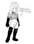 2024 anthro arm_warmers armwear asriel_dreemurr balls blush blush_lines boss_monster bovid caprine clothed clothing collar deltarune erection fembunns fishnet fluffy genitals girly goat humanoid_genitalia humanoid_penis legwear male mammal markings nervous nervous_smile partially_clothed penis simple_background sketch slim solo text thigh_highs undertale undertale_(series) white_background