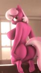  3d_(artwork) 9:16 absurd_res anthro bedroom_eyes big_breasts big_butt breasts butt cheerilee_(mlp) digital_media_(artwork) earth_pony equid equine female friendship_is_magic hand_on_butt hi_res horse kneeling looking_back mammal my_little_pony narrowed_eyes nude pony rear_view seductive solo woobaloo 