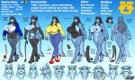  absurd_res anthro areola big_breasts bottomwear breasts butt canid canine canis clothed clothing dildo double_dildo english_text eyewear fangs feeldoe female fully_clothed glasses hi_res jeans mammal max_blackrabbit model_sheet nude pants raven_hunt sex_toy solo sweatr text tongue virgin_killer wolf 