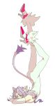  1girl animal_ears blaze_the_cat bodysuit cat_ears cat_girl cat_tail forehead_jewel fur-trimmed_footwear fur_trim high_heels highres humanization legs_up looking_at_viewer pink_footwear purple_hair simple_background sonic_(series) tail white_background white_bodysuit yamimatsu7 yellow_eyes 