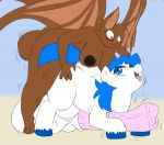  2015 anthro anthro_to_feral balls big_balls big_breasts big_penis blue_eyes blue_hair blush breasts chiropteran duo echoen equid equine erection friendship_is_magic fur genitals growth gynomorph hair herm horn horse huge_balls huge_penis hyper hyper_balls hyper_genitalia hyper_penis intersex mammal marchingball my_little_pony nipples nude penetration penis penis_growth pony sex simple_background size_difference teats tnargraef transformation unicorn vaginal vaginal_penetration white_body white_fur wings 