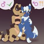  blush duo felid feline female gender_transformation genitals jaki-kun_(character) krokorok male male/female mammal meowstic meraence mtf_transformation nintendo pok&eacute;mon pok&eacute;mon_(species) pussy scalie transformation video_games 