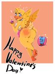  absurd_res anthro avian bird blush butt butt_focus connardcf female five_nights_at_freddy&#039;s five_nights_at_freddy&#039;s_2 hi_res holidays love machine male male/female mammal robot spanking surprise thick_butt toy_bonnie_(fnaf) toy_chica_(fnaf) valentine&#039;s_day video_games 