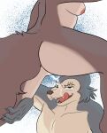 2024 anthro beastars bedroom_eyes big_butt bodily_fluids breasts brown_body brown_fur butt canid canine canis dark_eyes digital_media_(artwork) dripping dripping_pussy duo eye_scar facial_scar female female_on_top fluffy fluffy_tail fur genital_fluids grey_body grey_fur half-closed_eyes hand_on_leg hand_on_thigh hi_res juno_(beastars) kimbies214 legoshi_(beastars) licking licking_lips licking_own_lips looking_at_viewer male male/female male_on_bottom mammal multicolored_body multicolored_fur muscular muscular_anthro muscular_male narrowed_eyes nipples nude on_bottom on_top open_mouth pussy_juice_string scar seductive self_lick shaded sharp_teeth simple_background simple_eyes simple_shading smile smiling_at_viewer spread_legs spreading tail tan_body tan_fur teeth tongue tongue_out vaginal_fluids wolf