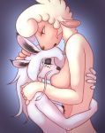  &lt;3 absurd_res bovid breast_suck breasts caprine cuddling domestic_sheep dragon duo embrace female female/female fluffy fur furred_dragon hi_res holly_(character) juicydemon kissing mammal nhala_levee nipple_piercing nipples piercing sheep sucking whiskers 