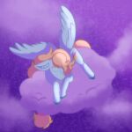 1:1 2024 absurd_res blonde_mane blue_body cloud cutie_mark digital_media_(artwork) equid equine eyes_closed fan_character feathered_wings feathers hasbro hi_res hooves inner_ear_fluff mammal mane my_little_pony mythological_creature mythological_equine mythology on_cloud pegasus shaded sleeping smile star tuft wings
