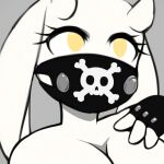 ai_assisted alternate_universe alterreaper anthro big_breasts breasts clothing digital_media_(artwork) face_mask female friisans fur gloves handwear hi_res looking_at_viewer mammal nude simple_background solo third-party_edit toriel toriel_(alterreaper) undertale undertale_(series) white_body white_fur