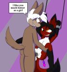  anthro bdsm bondage bound canid canine canis crossgender cyrus_nightfire duo english_text female fox genitals humiliation implied_transformation male male/female mammal nightfire penetration penis pussy sex sharp_teeth teeth text vaginal vaginal_penetration wolf 