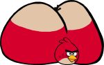2d_character angry_birds angrygabry06 ass_up avian big_butt bird butt cardinal_(bird) group male northern_cardinal oscine passerine red_(angry_birds) rovio_entertainment sega
