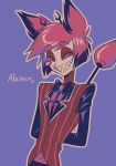 absurd_res alastor_(hazbin_hotel) animal_humanoid antlers character_name clothed clothing deer deer_humanoid demon demon_humanoid enaic31 hazbin_hotel hi_res horn humanoid male mammal mammal_humanoid sharp_teeth solo teeth