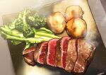  cooking food food_focus highres meat original steam vegetable yumekibox 