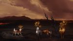  2020 antlers cervid day detailed_background digital_media_(artwork) feral group grypwolf hi_res horn mammal outside rukaan sky 