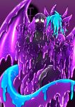  absurd_res assimilation blush breast_grab breasts cybernetics cyborg dragon female female/female goo_creature goo_dragon goo_dripping gooborg goop goopy hand_on_breast hi_res jasoned95 machine melting mythological_creature mythological_scalie mythology purple_body purple_dragon queen_vinyl_da.i&#039;gyu-kazotetsu scalie tar_creature tara_(elizabethwinterwolf) 