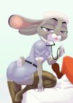  2020 :3 akiric ambiguous_gender anthro bed bedroom_eyes belt butt clothed clothing disney duo female furgonomics furniture gradient_background green_background hat headgear headwear hi_res judy_hopps lagomorph legwear leporid looking_at_viewer mammal medical_instrument narrowed_eyes nick_wilde nurse nurse_uniform purple_eyes rabbit scientific_instrument seductive simple_background smile solo_focus stethoscope stockings tail_clothing tongue tongue_out uniform zootopia 