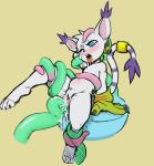  2020 abdominal_bulge ahegao anthro biped blue_eyes bodily_fluids claws collaboration cum cum_in_pussy cum_inside cum_on_face digimon digimon_(species) digital_media_(artwork) ear_tuft eyelashes fangs featureless_chest felid female fur gatomon genital_fluids genitals green_tentacles hi_res jyemer looking_at_viewer looking_pleasured mammal multicolored_tentacles navel nude pink_tentacles pose purple_stripes pussy rubrad simple_background striped_tail stripes tail_tuft tan_background tentacle_sex tentacles toe_claws tongue tongue_out tuft two_tone_tail two_tone_tentacles vaginal white_body white_ears white_fur white_tail 