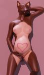  3d_(artwork) absurd_res animal_genitalia animal_pussy anthro belly big_belly birth blender_(software) breasts canid canine canis digital_media_(artwork) domestic_dog female fur_preg furpreg genitals hi_res labor looking_at_viewer mammal nipples nude pregnant pussy simple_background solo 