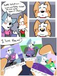  3:4 blush canid canine canis english_text fizzyjay fox fox_mccloud hi_res male mammal nintendo star_fox text video_games wolf wolf_o&#039;donnell 