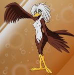  accipitrid accipitriform amber anthro avian bird eagle female happy hi_res looking_at_viewer solo thelonecrow whitephoenix52_(artist) 
