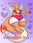  &lt;3 2020 3_toes 4_fingers absurd_res aimbot-jones anthro belly bottomwear bow breasts charizard claws cleavage clothed clothing dragon feathers female fingers fire hi_res holidays looking_at_viewer nintendo non-mammal_breasts overweight overweight_female pawpads pok&eacute;mon pok&eacute;mon_(species) scalie shirt shorts smile solo thick_tail thick_thighs toe_claws toes tongue tongue_out topwear valentina_(aimbot-jones) valentine&#039;s_day video_games wide_hips wings 