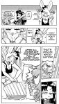  anthro band-aid bandage baseball_bat bat_(object) blush bodysuit breasts canid canine cleavage clothed clothing comic cookie_(furryfight_chronicles) daigaijin dialogue english_text female fox furryfight_chronicles hair hi_res kalita_(furryfight_chronicles) lagomorph leporid long_hair mammal monochrome muko panties rabbit rodent sciurid shirt skinsuit tank_top text tight_clothing topwear tree_squirrel underwear 