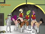  amy_wong bender_bending_rodriguez futurama kif_kroker labarbara_conrad niicko turanga_leela 