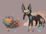  charamells creature full_body fusion grey_background multiple_fusions no_humans pokemon pokemon_(creature) simple_background 