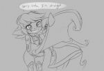  bandlebro_(artist) clothing dialogue duo english_text female humanoid league_of_legends lulu_(lol) monochrome riot_games text tristana_(lol) video_games yordle 