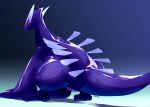  ambiguous_gender avian biozs biped countershading dragon glistening glistening_body glistening_skin hi_res legendary_pok&eacute;mon looking_at_viewer lugia nintendo pok&eacute;mon pok&eacute;mon_(species) purple_body purple_skin red_eyes red_sclera scalie shadow_lugia shadow_pok&eacute;mon simple_background smooth_skin solo thick_tail thick_thighs video_games wings 