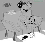  101_dalmatian_street 101_dalmatians anthro black_and_white black_body black_eyes black_fur canid canine canis cinderella_(copyright) cub dalmatian disney dolly_(101_dalmatians) domestic_dog dylan_(101_dalmatians) fur hair hi_res mammal monochrome multicolored_body multicolored_fur multicolored_hair open_mouth playzone spots spotted_body spotted_fur two_tone_body two_tone_fur white_body white_fur young 