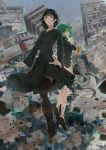  fubuki_(one_punch_man) one_punch_man somehira_katsu tatsumaki_(one_punch_man) thighhighs 