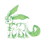  beta_pokemon charamells creature full_body green_theme leafy no_humans pokemon pokemon_(creature) pokemon_(game) pokemon_gsc pokemon_gsc_beta prototype simple_background solo standing white_background 