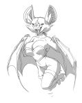  anthro beady_eyes big_breasts big_ears boots breasts chiropteran claws clothing curvy_figure eyelashes female footwear hi_res high_heeled_boots high_heels huge_breasts legwear mammal membrane_(anatomy) membranous_wings monochrome nibhaaz open_mouth rouge_the_bat sharp_teeth shoes simple_background smile solo sonic_the_hedgehog_(series) teeth thigh_boots thigh_highs thin_waist white_background wide_hips winged_arms wings 