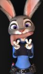  3d_(artwork) anthro chickenass clothed clothing digital_media_(artwork) dildo disney female fur genitals hi_res judy_hopps lagomorph leporid mammal penis purple_eyes rabbit sex_toy zootopia 