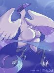  2020 ambiguous_gender anthro anthrofied avian beak bird butt claws feathers galarian_articuno legendary_pok&eacute;mon looking_at_viewer nintendo nude pok&eacute;mon pok&eacute;mon_(species) purple_body purple_feathers regional_variant signature solo tentabat toe_claws video_games 